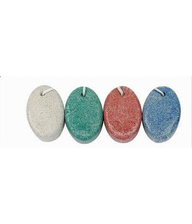 Set 3 Pz Pietra Pomice Colorata Ovale Naturale Cura Piedi Calli Chiropodia 79292