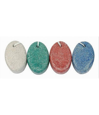 Set 3 Pz Pietra Pomice Ovale Colorata Naturale Cura Piedi Calli Chiropodia 79288