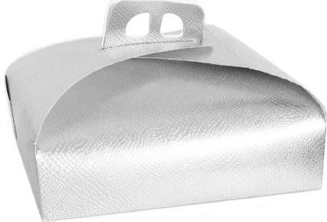 Set 3 Pz Scatola Porta Torta Argento 25x25cm Dolci Pasticceria Festa Party 58012 Casa e cucina/Teglie da forno e accessori per pasticceria/Accessori e utensili per pasticceria/Scatole per torta Trade Shop italia - Napoli, Commerciovirtuoso.it