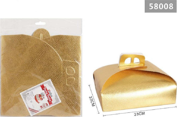 Set 3 Pz Scatola Porta Torta Oro 33x33cm Per Dolci Paste Pasticceria Festa 58008 Casa e cucina/Teglie da forno e accessori per pasticceria/Accessori e utensili per pasticceria/Scatole per torta Trade Shop italia - Napoli, Commerciovirtuoso.it