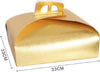 Set 3 Pz Scatola Porta Torta Oro 33x33cm Per Dolci Paste Pasticceria Festa 58008 Casa e cucina/Teglie da forno e accessori per pasticceria/Accessori e utensili per pasticceria/Scatole per torta Trade Shop italia - Napoli, Commerciovirtuoso.it