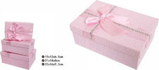 Set 3 Pz Scatole Box Per Regali Varie Misure Rettangolari Rosa Con Fiocco 69331 Casa e cucina/Hobby creativi/Articoli per confezioni regalo/Scatole da regalo Trade Shop italia - Napoli, Commerciovirtuoso.it