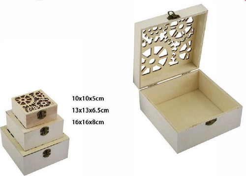 Set 3 Pz Scatole In Legno Decoupage Portagioie Incise Scatola Cofanetto 74011a Casa, arredamento e bricolage > Arredamento > Portaoggetti Trade Shop italia - Napoli, Commerciovirtuoso.it