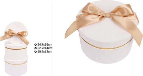 Set 3 Pz Scatole Scatola Box Regali Varie Misure Matrioska Rotonde Bianco 71942 Casa, arredamento e bricolage > Prodotti per Feste Trade Shop italia - Napoli, Commerciovirtuoso.it