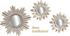 Set 3 Pz Specchi Parete Bianco Oro 25/35 Cm Plastica Libera Installazione 823909 Casa e cucina/Decorazioni per interni/Specchi/Specchi da parete Trade Shop italia - Napoli, Commerciovirtuoso.it