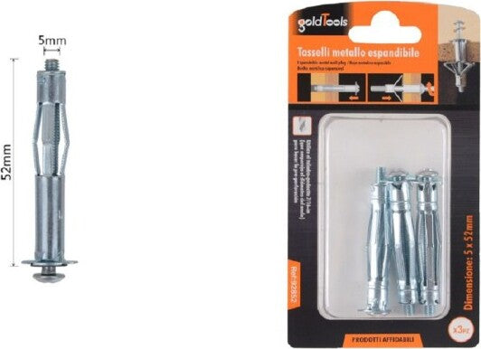 Set-3-Pz-Tasselli-Metallici-Espandibili-Viti-A-Espansione-Stile-I-5x52-Mm-92852