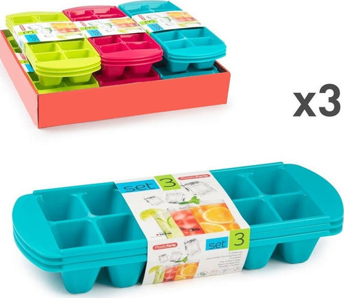 Set 3 Pz Vaschette Formaghiaccio Forme Cubetti Ghiaccio Plastica Colorate 12811 Casa, arredamento e bricolage > Cucina > Forme Ghiaccio Trade Shop italia - Napoli, Commerciovirtuoso.it