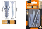 Set 3 Pz Viti Vite Croce 6x70mm + Tasselli Con Alette Tassello M12 Fischer 57574 Fai da te/Ferramenta/Chiodi viti ed elementi di fissaggio/Viti/Viti a spalla Trade Shop italia - Napoli, Commerciovirtuoso.it