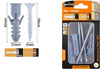 Set-3-Pz-Viti-Vite-Croce-6x70mm-+-Tasselli-Con-Alette-Tassello-M12-Fischer-57574