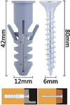 Set 3 Pz Viti Vite Croce 6x80mm + Tasselli Con Alette Tassello M12 Fischer 57575 Fai da te/Ferramenta/Chiodi viti ed elementi di fissaggio/Viti/Viti a spalla Trade Shop italia - Napoli, Commerciovirtuoso.it