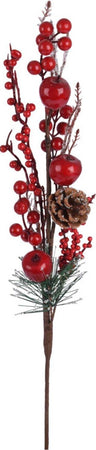 Set 3 Rami con Bacche Rosse per decorazioni Interne ed Esterne h 55 cm Casa e cucina/Decorazioni per interni/Addobbi e decorazioni per ricorrenze/Decorazioni natalizie/Ghirlande e corone MagiediNatale.it - Altamura, Commerciovirtuoso.it