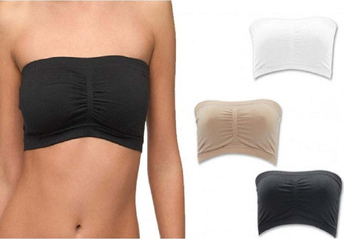Set 3 Reggiseni A Fascia Top Bra Reggiseno Push Up Imbottito Senza Spalline Bandeau Moda/Donna/Abbigliamento/Abbigliamento da notte lingerie e intimo/Lingerie & Intimo/Reggiseni/Reggiseni basic Trade Shop italia - Napoli, Commerciovirtuoso.it