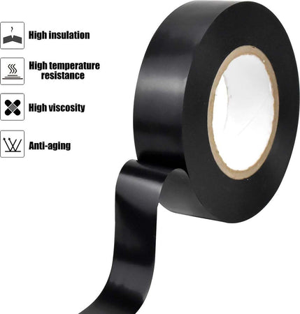 Set 3 Rotolo Nastro Isolante Adesivo Nero In Pvc 19mm Per 20mt Autoestinguente Fai da te/Ferramenta/Adesivi e sigillanti/Nastro adesivo/Nastro isolante Trade Shop italia - Napoli, Commerciovirtuoso.it