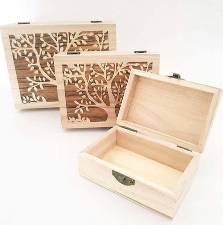 Set 3 Scatole Albero Matrioska Rf_63807 Scatola Rettangolare Legno Portagioie Casa e cucina/Organizzazione interni/Cofanetti e scatole portagioie/Cofanetti Trade Shop italia - Napoli, Commerciovirtuoso.it