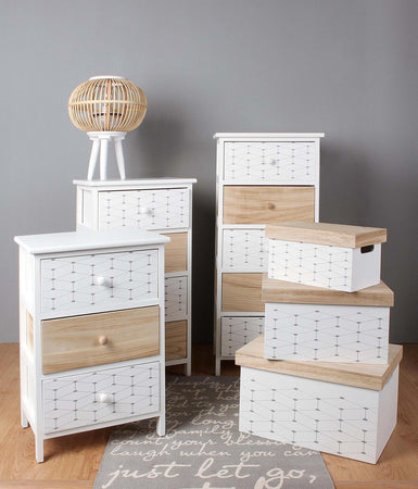 Set 3 Scatole Decorative In Legno Bianco Per Decorazioni Natalizie O Regali 42 Cm Casa e cucina/Decorazioni per interni/Accessori decorativi/Scatole decorative Decor Space - Altamura, Commerciovirtuoso.it