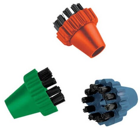 Set 3 Spazzolini colorati con filetto per Vaporetto, Lecoaspira, Mondial Vap, Unico Polti SLDB2375
