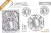 Set 3 Specchi Parete Decorativi Anticati Bianco Specchio Plastica 25-35cm 836886 Casa e cucina/Decorazioni per interni/Specchi/Specchi da parete Trade Shop italia - Napoli, Commerciovirtuoso.it