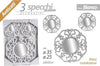 Set-3-Specchi-Parete-Decorativi-Anticati-Bianco-Specchio-Plastica-25-35cm-836886