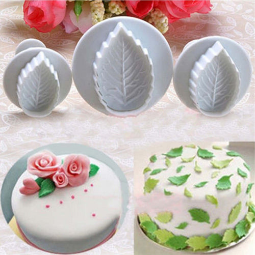 SET 3 STAMPI ESPULSIONE FORMA FOGLIA PASTA ZUCCHERO CAKE DESIGN DECORA DOLCI Casa e cucina/Teglie da forno e accessori per pasticceria/Accessori e utensili per pasticceria/Formine per biscotti Trade Shop italia - Napoli, Commerciovirtuoso.it