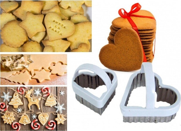 SET 3 STAMPI STAMPINI FORMINE CON MANICO PER BISCOTTI PANE DOLCE STELLA CUORE Casa e cucina/Teglie da forno e accessori per pasticceria/Accessori e utensili per pasticceria/Formine per biscotti Trade Shop italia - Napoli, Commerciovirtuoso.it