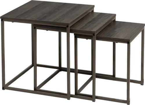 Set-3-Tavolini-ad-Incastro-Industrial-da-Salotto-Caffè-Salvaspazio-Legno-Grigio