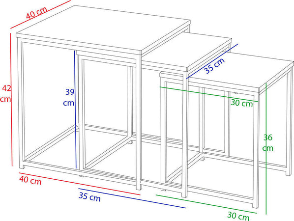 Set-3-Tavolini-ad-Incastro-Industrial-da-Salotto-Caffè-Salvaspazio-Legno-Grigio