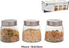 Set-3-Tris-Barattoli-Con-Coperchio-Vetro-Contenitori-Pasta-Biscotti-850ml-747646