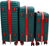 Set-3-Valigie-Rigide-con-Ruote-Easy-Roll-Trolley-Bagaglio-a-Mano-Viaggio-Verde