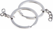 SET 30 ANELLI ANELLO SPIRALE CON CATENA PORTA CHIAVI SPACCATI 30MM IN ACCIAIO  Trade Shop italia - Napoli, Commerciovirtuoso.it