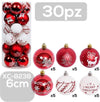 Set 30 Palline Natalizie Decorazioni 6 Cm Addobbi Per Albero Di Natale Xc-8238 Casa, arredamento e bricolage > Prodotti per Feste > Prodotti Natalizi Trade Shop italia - Napoli, Commerciovirtuoso.it
