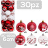 Set-30-Palline-Natalizie-Decorazioni-6-Cm-Addobbi-Per-Albero-Di-Natale-Xc-8238
