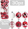 Set 30 Palline Natalizie Decorazioni 6 Cm Addobbi Per Albero Di Natale Xc-8239 Casa, arredamento e bricolage > Prodotti per Feste > Prodotti Natalizi Trade Shop italia - Napoli, Commerciovirtuoso.it
