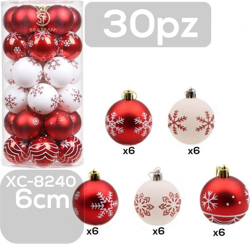 Set 30 Palline Natalizie Decorazioni 6 Cm Addobbi Per Albero Di Natale Xc-8240 Casa, arredamento e bricolage > Prodotti per Feste > Prodotti Natalizi Trade Shop italia - Napoli, Commerciovirtuoso.it