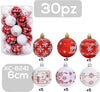 Set-30-Palline-Natalizie-Decorazioni-6-Cm-Addobbi-Per-Albero-Di-Natale-Xc-8241