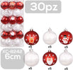 Set 30 Palline Natalizie Decorazioni 6 Cm Addobbi Per Albero Di Natale Xc-8242 Casa, arredamento e bricolage > Prodotti per Feste > Prodotti Natalizi Trade Shop italia - Napoli, Commerciovirtuoso.it