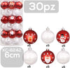 Set-30-Palline-Natalizie-Decorazioni-6-Cm-Addobbi-Per-Albero-Di-Natale-Xc-8242
