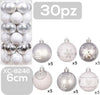 Set-30-Palline-Natalizie-Decorazioni-6-Cm-Addobbi-Per-Albero-Di-Natale-Xc-8246