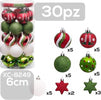 Set 30 Palline Natalizie Decorazioni 6 Cm Addobbi Per Albero Di Natale Xc-8249 Casa, arredamento e bricolage > Prodotti per Feste > Prodotti Natalizi Trade Shop italia - Napoli, Commerciovirtuoso.it
