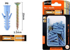 Set 30 Pezzi Viti Vite 3.5x20 Mm + Tasselli Con Alette Tassello M6 Fischer 57207 Fai da te/Ferramenta/Chiodi viti ed elementi di fissaggio/Kit di bulloni e dadi Trade Shop italia - Napoli, Commerciovirtuoso.it