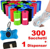 Set 300 Sacchetti Igienici Per Bisogni Escrementi Cani Raccolta Feci + Dispenser Prodotti per animali domestici/Cani/Lettiere e accessori/Palette e sacchetti per escrementi/Sacchetti Trade Shop italia - Napoli, Commerciovirtuoso.it