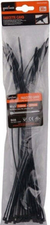Set-30pz-Fascette-Cavi-Cavo-Nero-Stringenti-In-Plastica-Nylon-3.6-X-300-Mm-92383