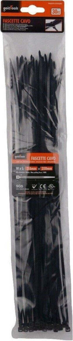 Set 30pz Fascette Cavi Cavo Nero Stringenti In Plastica Nylon 3.6 X 350 Mm 92384 Fai da te/Materiale elettrico/Gestione del cavo/Stringicavi Trade Shop italia - Napoli, Commerciovirtuoso.it