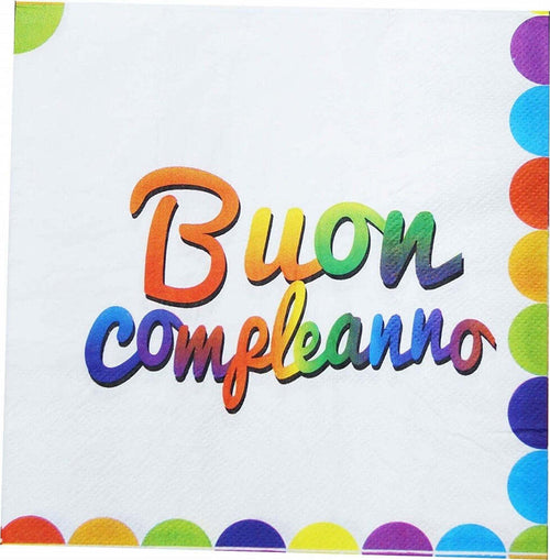 Set 30pz Tovaglioli Di Carta Per Feste Colorati Scritta Buon Compleanno Festa Party Casa, arredamento e bricolage > Prodotti per Feste Trade Shop italia - Napoli, Commerciovirtuoso.it