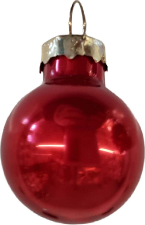 Set 32 palline natalizie in vetro Rosso Perlato da Ø 2 cm, Pendaglio Tinta Unita Casa e cucina/Decorazioni per interni/Addobbi e decorazioni per ricorrenze/Decorazioni natalizie/Addobbi e decorazioni/Palle e palline MagiediNatale.it - Altamura, Commerciovirtuoso.it