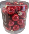 Set 32 palline natalizie in vetro Rosso Perlato da Ø 2 cm, Pendaglio Tinta Unita Casa e cucina/Decorazioni per interni/Addobbi e decorazioni per ricorrenze/Decorazioni natalizie/Addobbi e decorazioni/Palle e palline MagiediNatale.it - Altamura, Commerciovirtuoso.it