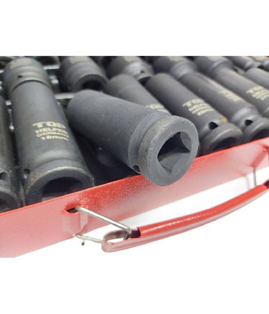 Set 35pz Bussole Boccole Esagonali Per Pistola Avvitatore Pneumatico 1/2" 8-32mm