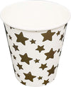Set 36 Pezzi Bicchieri Di Carta Usa E Getta Per Feste Stelle Oro Sun_7934 Casa, arredamento e bricolage > Prodotti per Feste Trade Shop italia - Napoli, Commerciovirtuoso.it