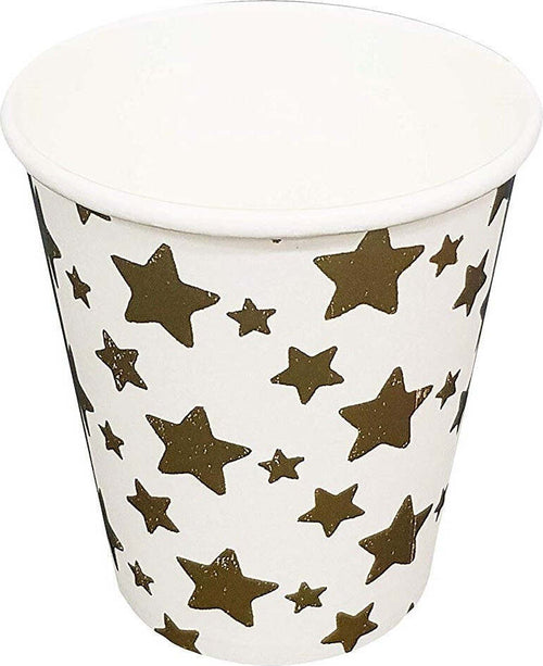 Set 36 Pezzi Bicchieri Di Carta Usa E Getta Per Feste Stelle Oro Sun_7934 Casa, arredamento e bricolage > Prodotti per Feste Trade Shop italia - Napoli, Commerciovirtuoso.it