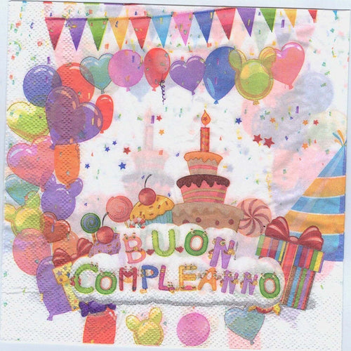 Set 36 Pezzi Tovaglioli Carta Feste Buon Compleanno 33x33cm Compleanno Casa, arredamento e bricolage > Prodotti per Feste Trade Shop italia - Napoli, Commerciovirtuoso.it