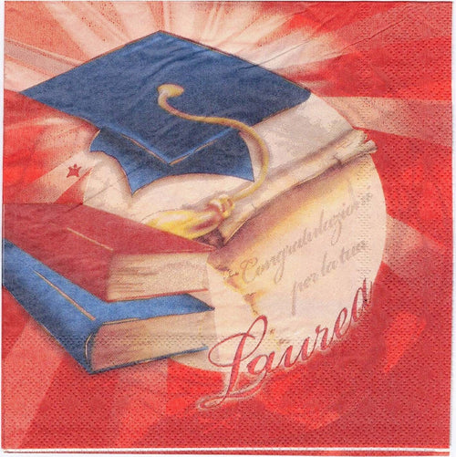 Set 36 Pezziusa E Getta Tovaglioli Di Carta Feste Laurea Rosso 33x33cm Addobbi Casa, arredamento e bricolage > Prodotti per Feste Trade Shop italia - Napoli, Commerciovirtuoso.it